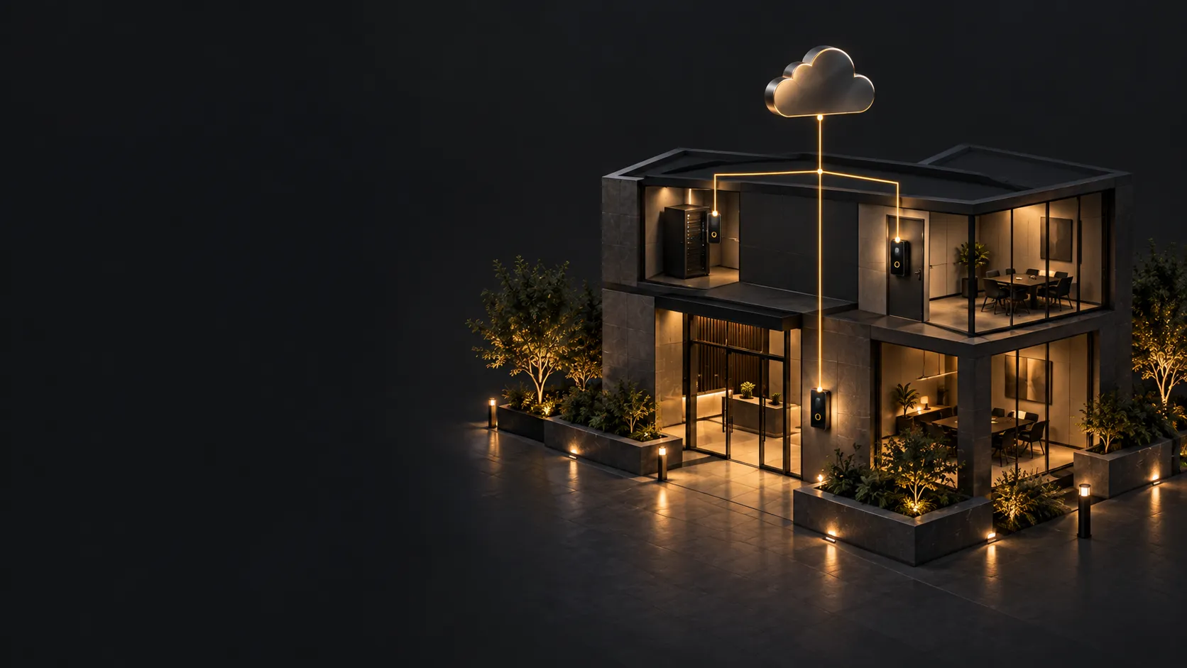 Illustrative connected-building scenario